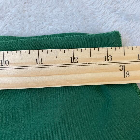 Reformation Ecostretch High Waist Bike Shorts Women Size L Green Colorblock Yoga - Picture 6 of 8